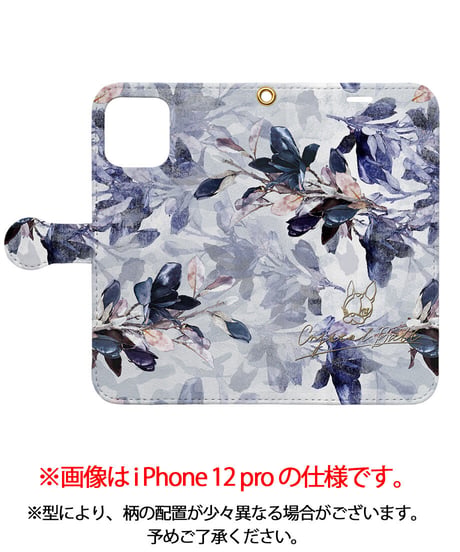 手帳型iPhoneケース/Deep sea Magnolia