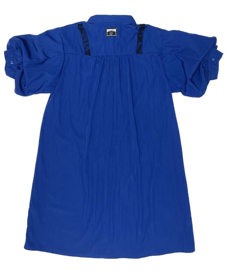 Puff-sleeve long Shirt One-piece