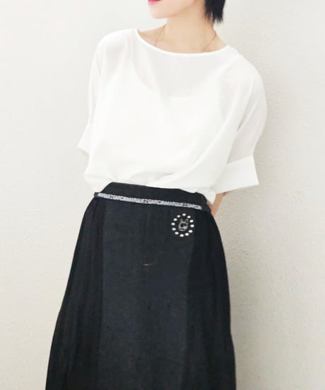 Pleats & Denim Skirt