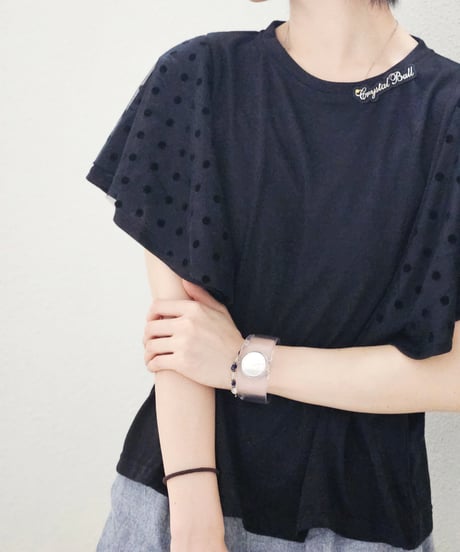 Dot Sleeve T-shirt