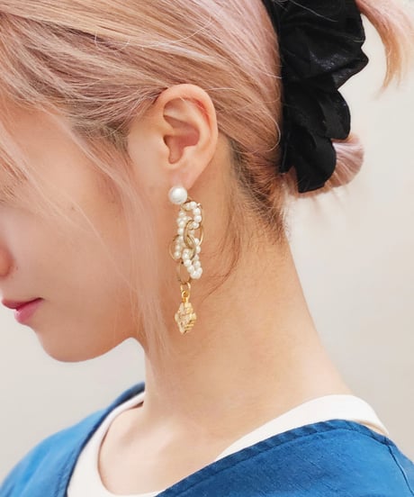 リングパールピアス
