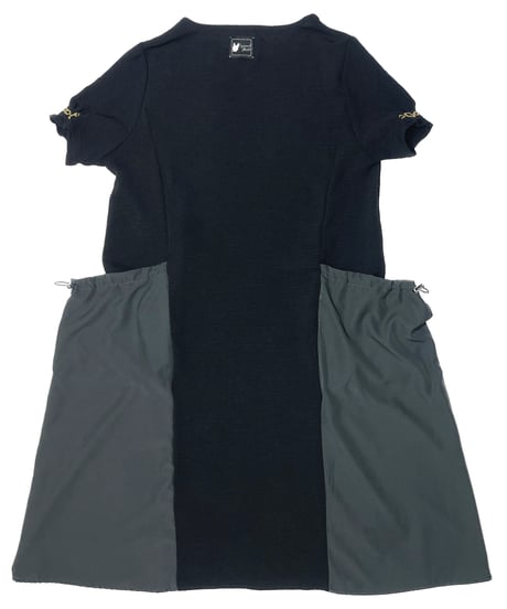 Two-tone Drawstring Pocket One-piece
