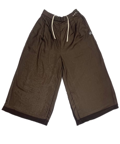 Sheer two-tone Pants