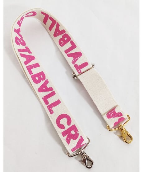 CRYSTAL BALL LOGO shoulder belt/キナリ