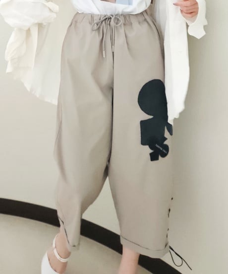 Clover ＆ roll-up cocoon pants