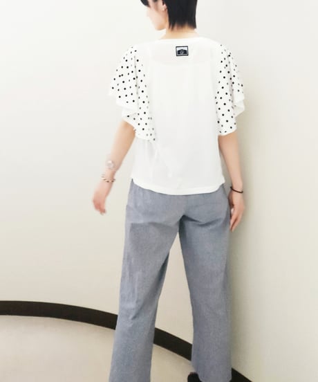 Dot Sleeve T-shirt