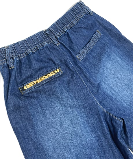 High-waisted Wide Denim Pants