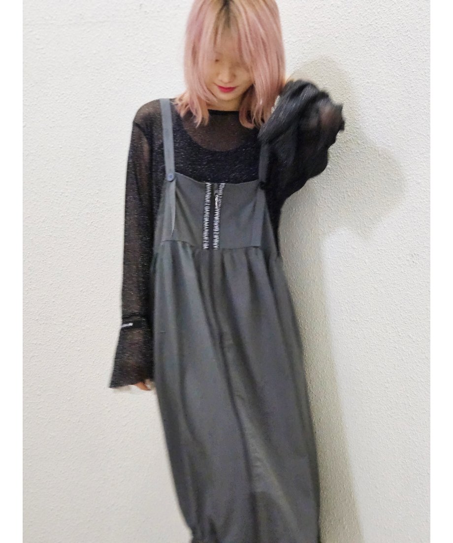 ZIPギャザーサロペット | CRYSTAL BALL(クリスタルボール)公式サイト