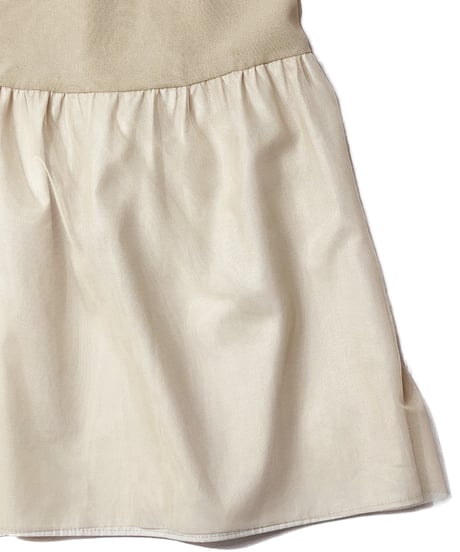 Tulle-layered jumper skirt