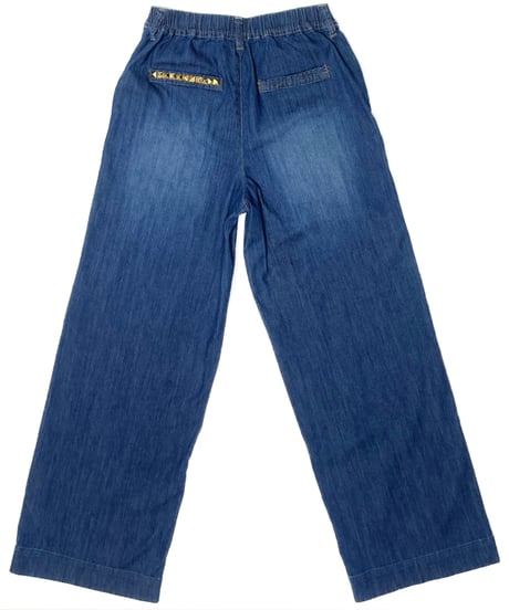 High-waisted Wide Denim Pants