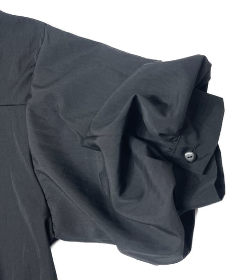 Puff-sleeve long Shirt One-piece