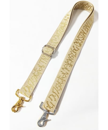28mm Jacquard shoulder belt/ベージュ