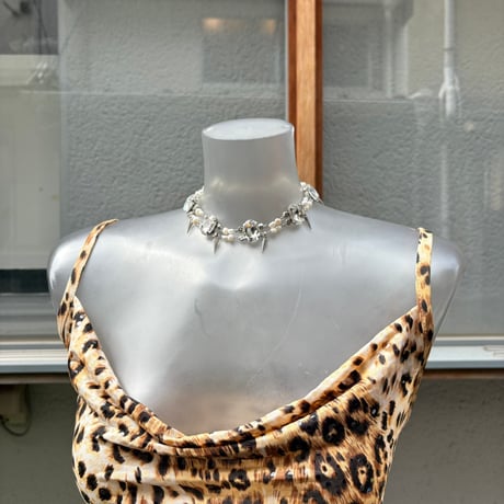 eeeee//bijou and pearl studs charm choker
