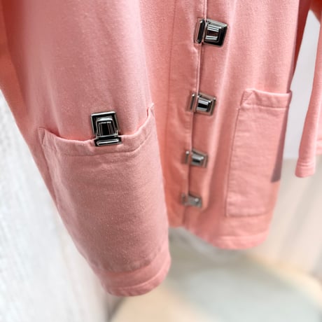 push lock sweat cardigan