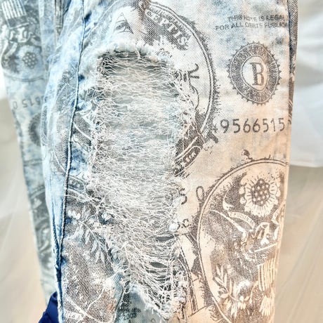 money print jogger pants