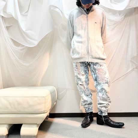 money print jogger pants