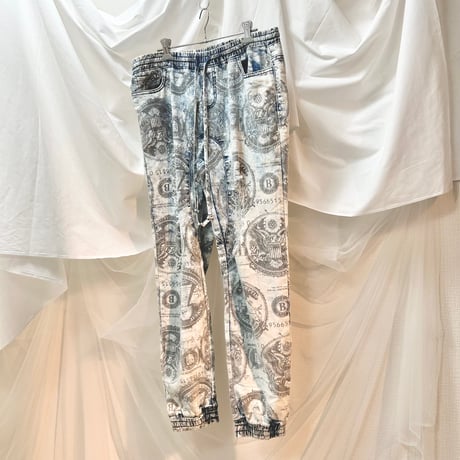 money print jogger pants