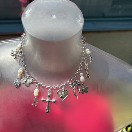 eeeee//chain charm choker