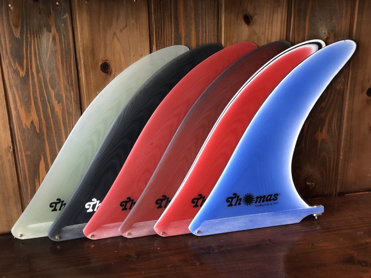 高額売筋 ロングボード シングルフィン Thomas SurfBoards フィン 10