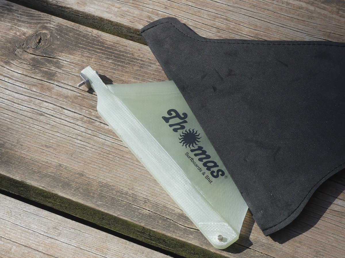 Thomas サーフボードフィン 10インチ　ブラック 10' Thomas Signature by Thomas Surfboard | YR オ