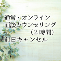 通常・【オンライン】面談カウンセリング（2時間）前日キャンセル料金
