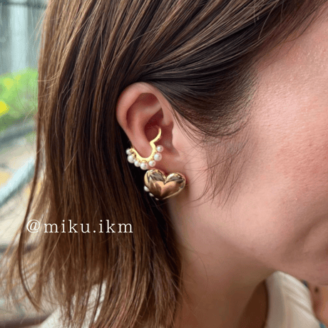 Heart ear cuff【felice luxe】