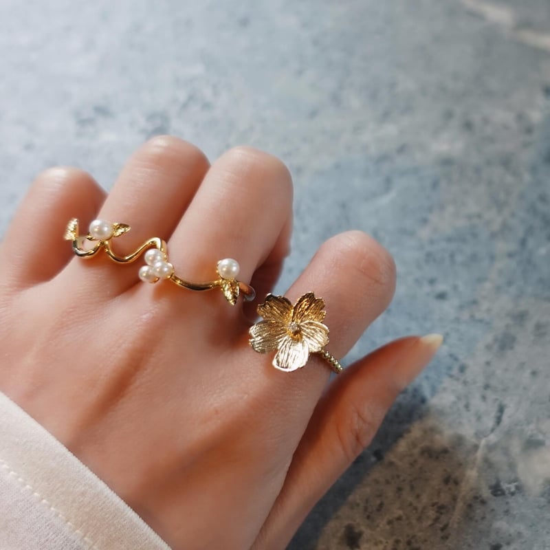アクセサリー HARUNOBUMURATA STRASS FRINGE RING STRASS FRINGE RING SHORT - SILVER – HARUNOBUMURATA
