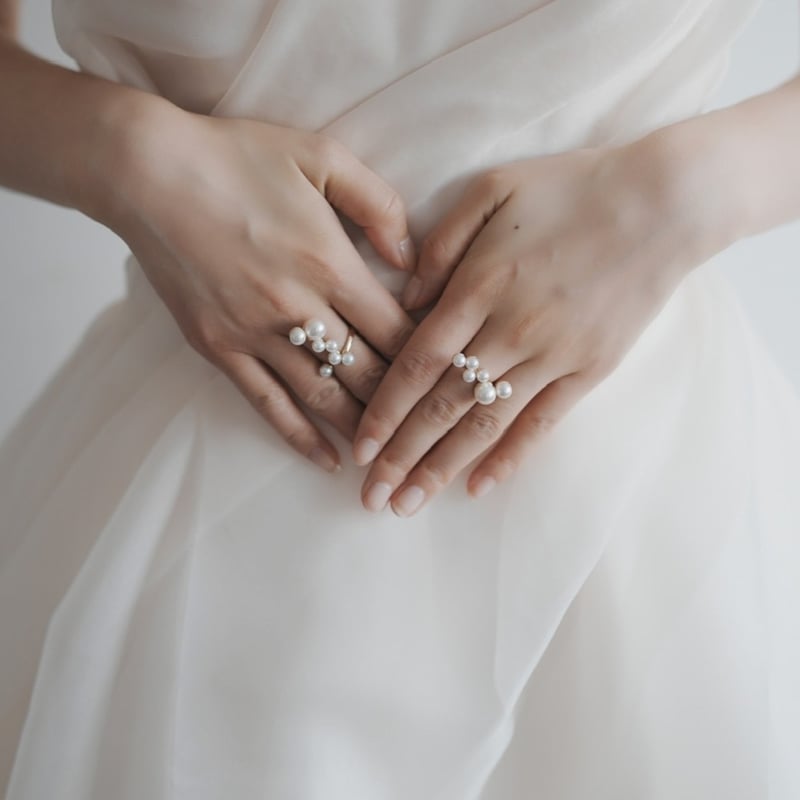 フェリーチェ　felice パール　リング　指輪　２個セット CATEGORY ring | felice