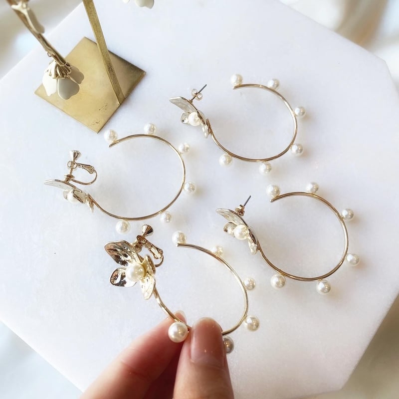 coussinet クシネ ピアス fleur フルール 花冠 クラウン coussinet クシネ ピアス fleur フルール 花冠 クラウン