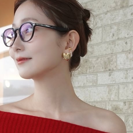 Heart ear cuff【felice luxe】