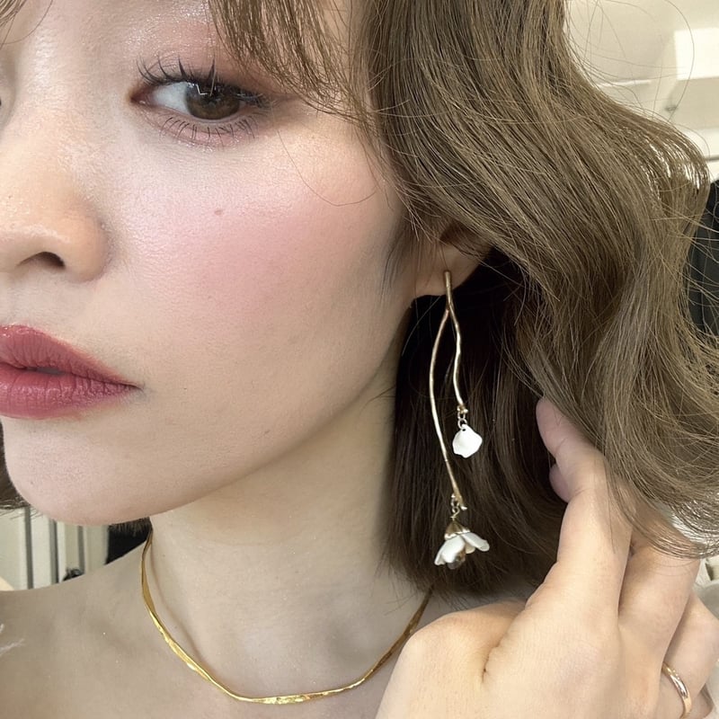 スノーフレークピアス、イヤリング | felice