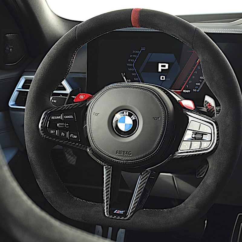 BMW M カーボン ステアリングホイールカバー G8X G2X | Wright Compa