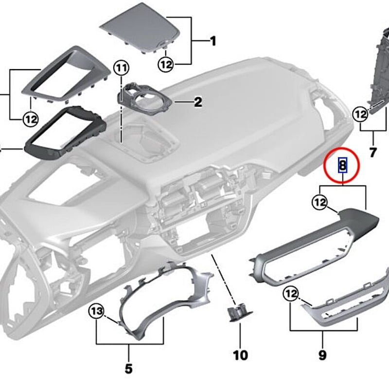 BMW純正 G01LCI X3 G02LCI X4 インテリアパーツ カーボン | Wrigh...