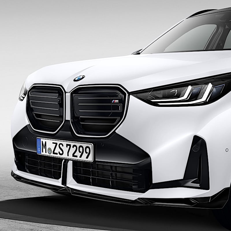 BMW G45 X3 MPP フロント スプリッター ブラック ハイグロス センター