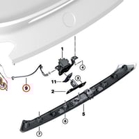 希少】BMW純正部品G07 X7シリーズ 用 テールゲートリッドブラック