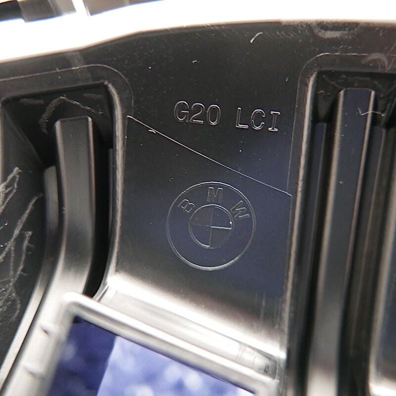 BMW純正 G20 G21 LCI 3シリーズ ブラックキドニーグリル ICAM