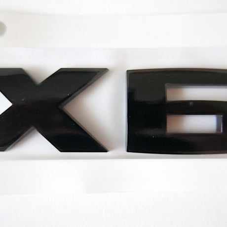 BMW純正 G06 X6 ブラック モデルレター エンブレム Black Painting Letterings.