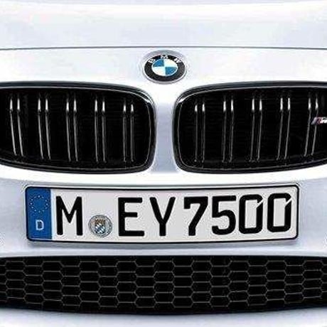 （限定）BMW純正M PERFORMANCEパーツ F80M3用ブラック キドニー サイド グリル セット