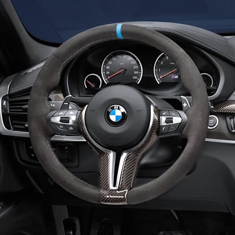 BMW 純正部品 F85 X5M F86 X6M 用 M PERFORMANCE アルカンタラ ステアリングホイール カーボントリム セット F15 X5 F16 X6
