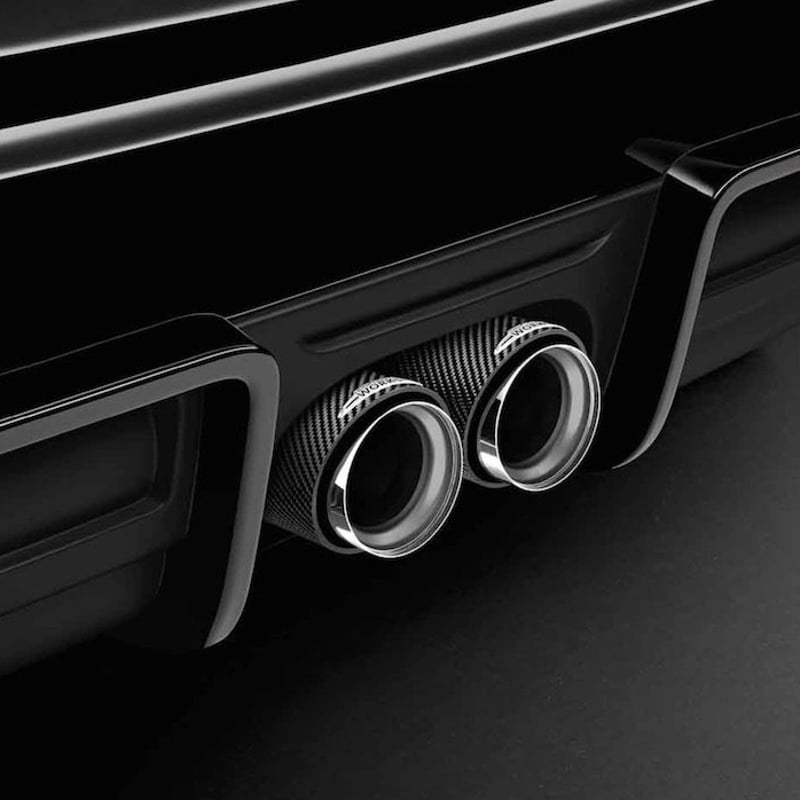 BMW MINI REMUS F54F60用カーボンテールパイプトリムクリア塗装 BMW MINI JOHN COOPER WORKS JCW カーボン テールパイプ トリム