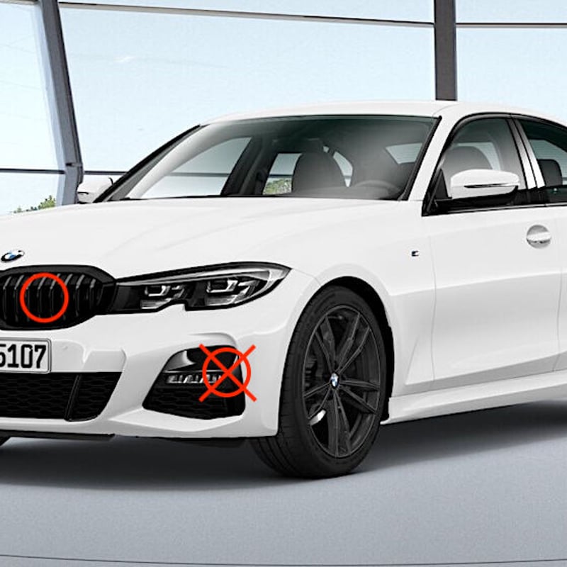 BMW純正部品G20 G21 3シリーズ用Individualハイグロスシャドーライン