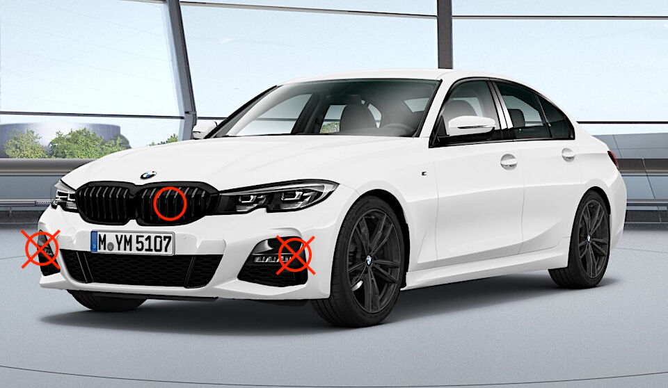 BMW純正部品G20 G21 3シリーズ用Individualハイグロスシャドーライン