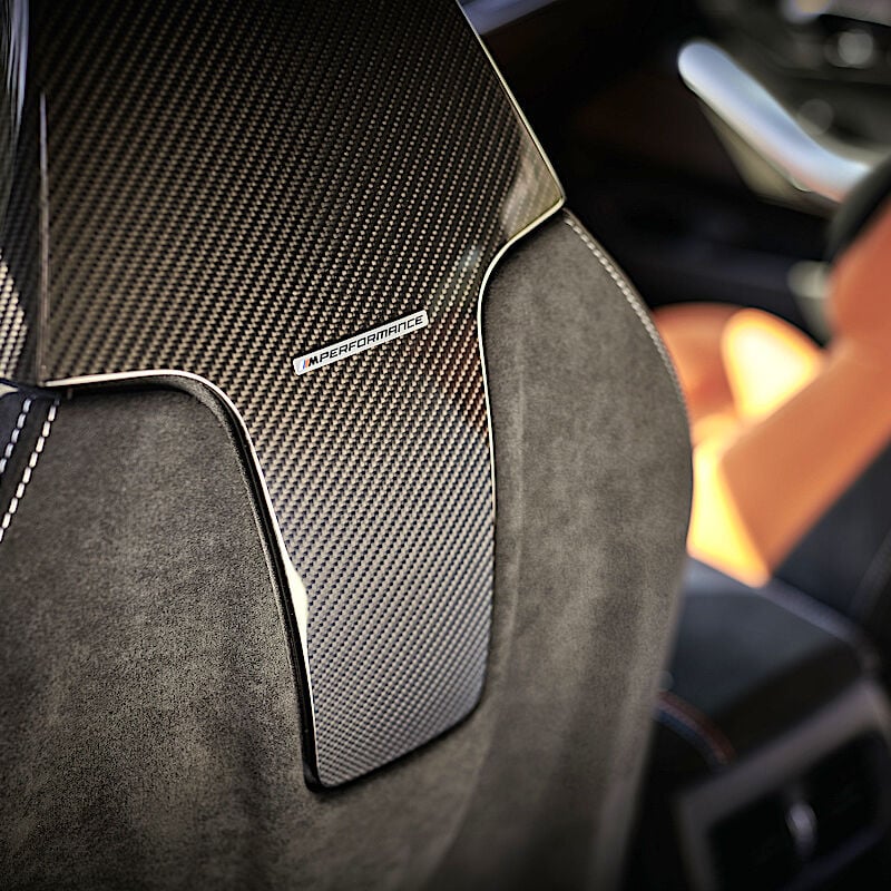 希少 BMW Performance セット　アルカンターラ BMW純正M Performance アルカンターラ カーボン シート リアパネル