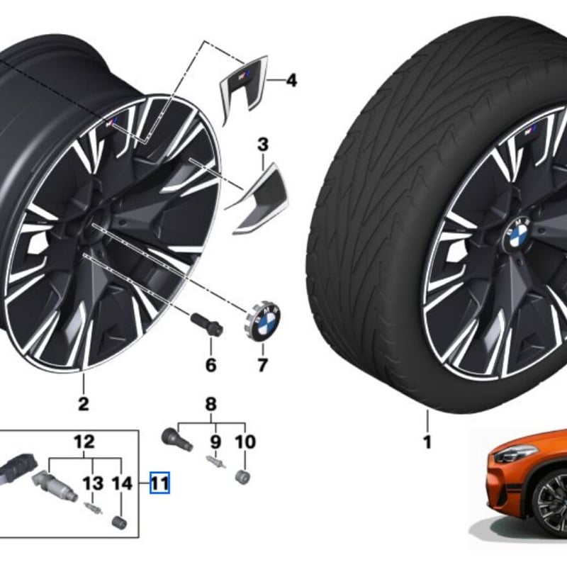 BMW純正 Gen.4 ホイール エレクトロニクス モジュール RDCi