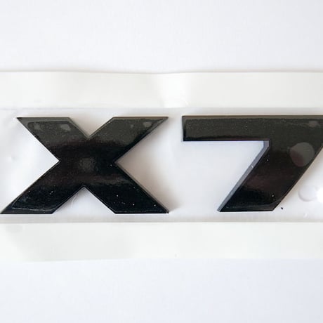 BMW純正 G07 X7 ブラック モデルレター エンブレム Black Painting Letterings.