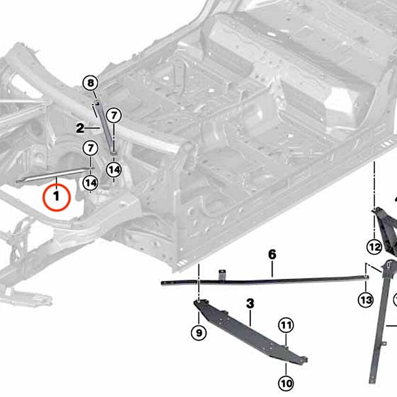 BMW純正 G01 X3 G02 X4 M ストラットタワーバー F97 X3M F98 X4...