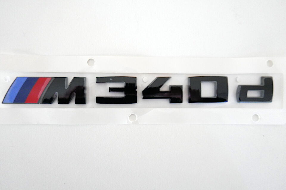BMW純正 G20 G21 3シリーズ M340d用ブラック モデルレター
