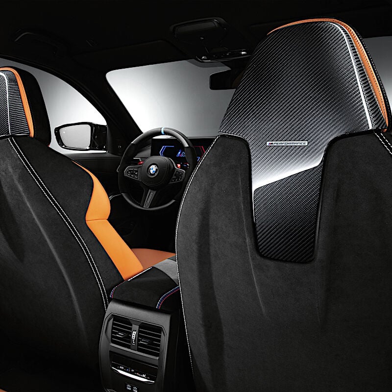 BMW純正M Performance アルカンターラ カーボン シート リアパネル