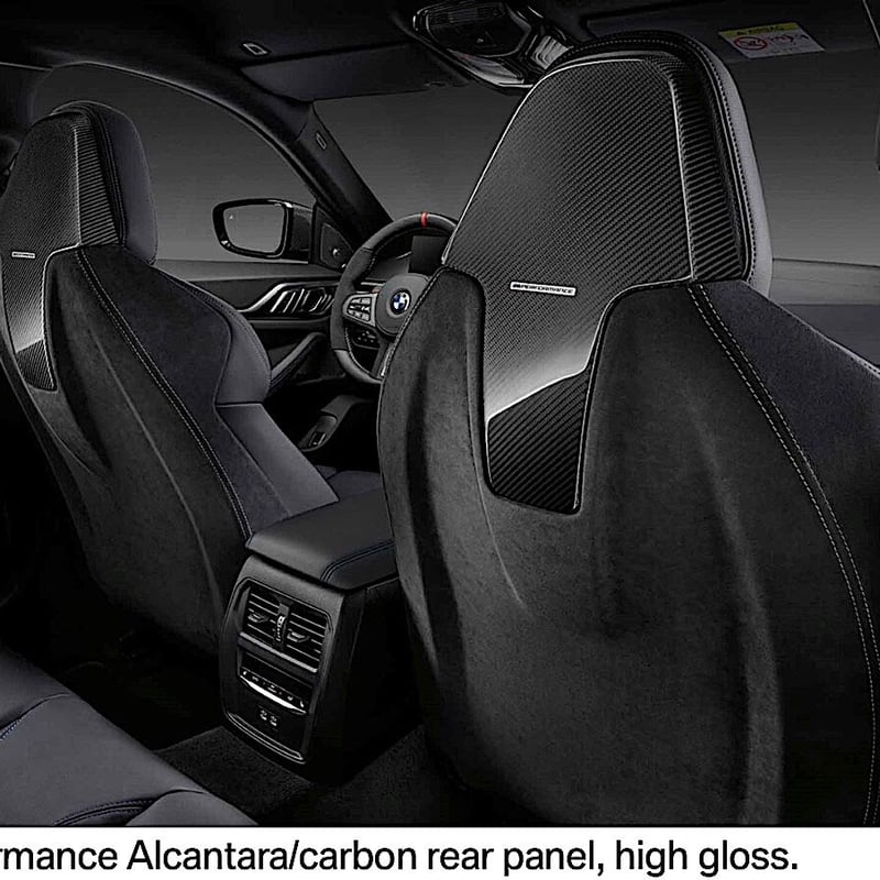BMW純正M Performance アルカンターラ カーボン シート リアパネル