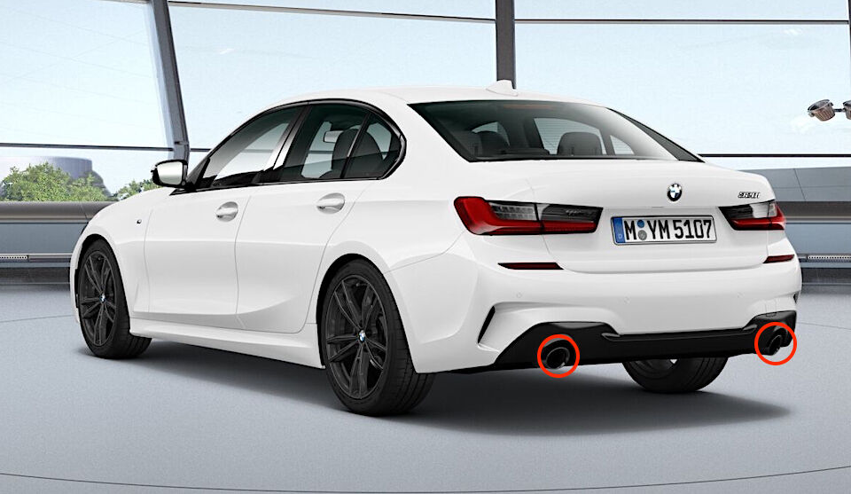 BMW純正部品G20 G21 3シリーズ用Individualハイグロスシャドーライン